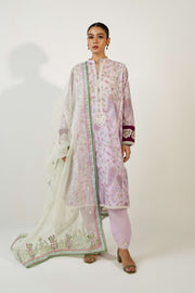 Coco by Zara Shahjahan Embroidered Lawn Unstitched 3Pc Suit ZCE23-3A