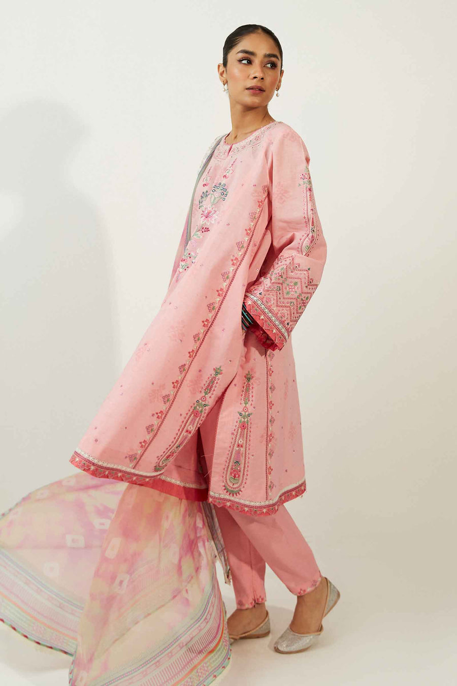 Coco by Zara Shahjahan Embroidered Lawn Unstitched 3Pc Suit ZCE23-8A