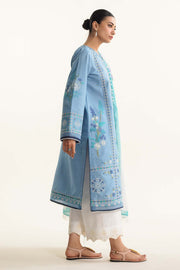 Coco by Zara Shahjahan Embroidered Lawn Unstitched 3Pc Suit D-01B DAHLIA