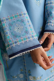 Coco by Zara Shahjahan Embroidered Lawn Unstitched 3Pc Suit D-01B DAHLIA