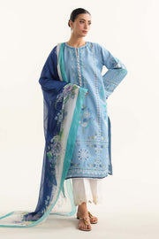 Coco by Zara Shahjahan Embroidered Lawn Unstitched 3Pc Suit D-01B DAHLIA