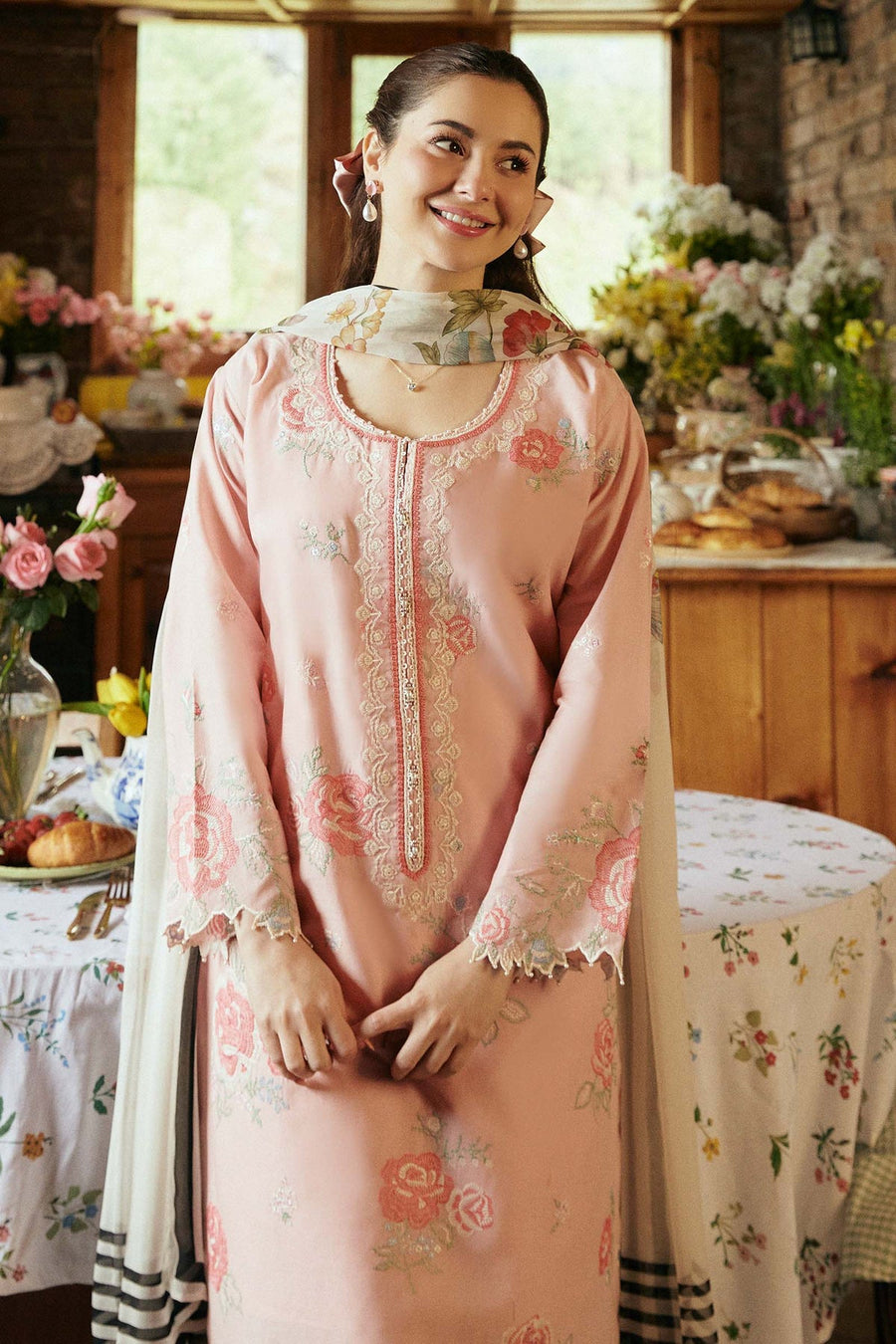 Coco by Zara Shahjahan Embroidered Lawn Unstitched 3Pc Suit D-03B MIREA