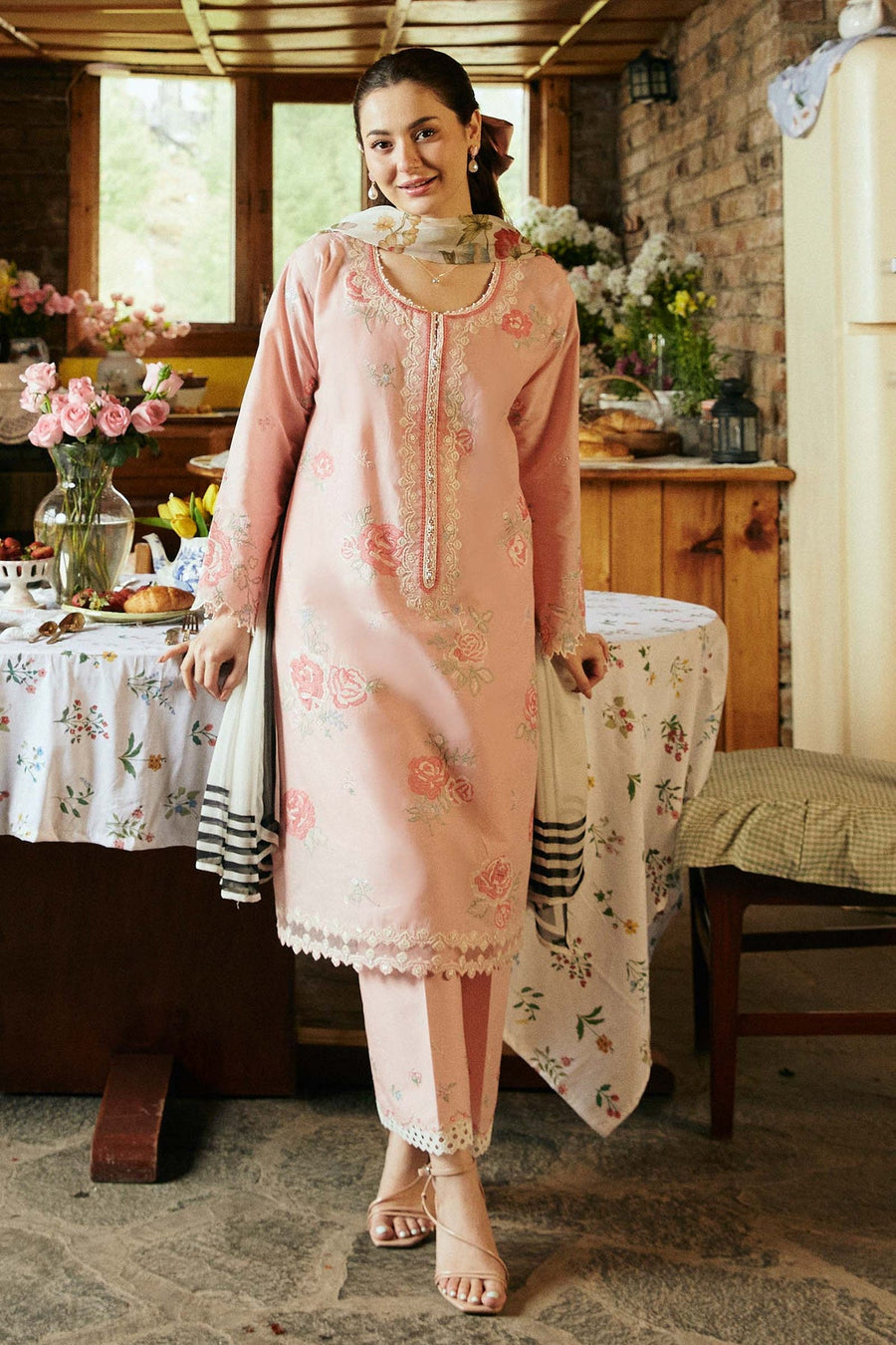 Coco by Zara Shahjahan Embroidered Lawn Unstitched 3Pc Suit D-03B MIREA