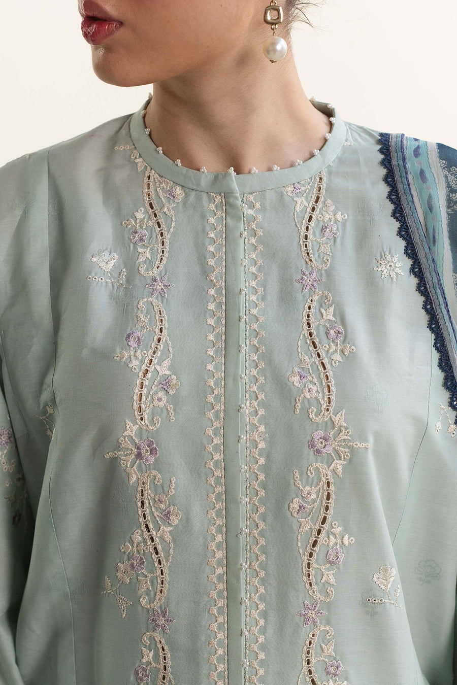 Coco by Zara Shahjahan Embroidered Lawn Unstitched 3Pc Suit D-08A MIRA