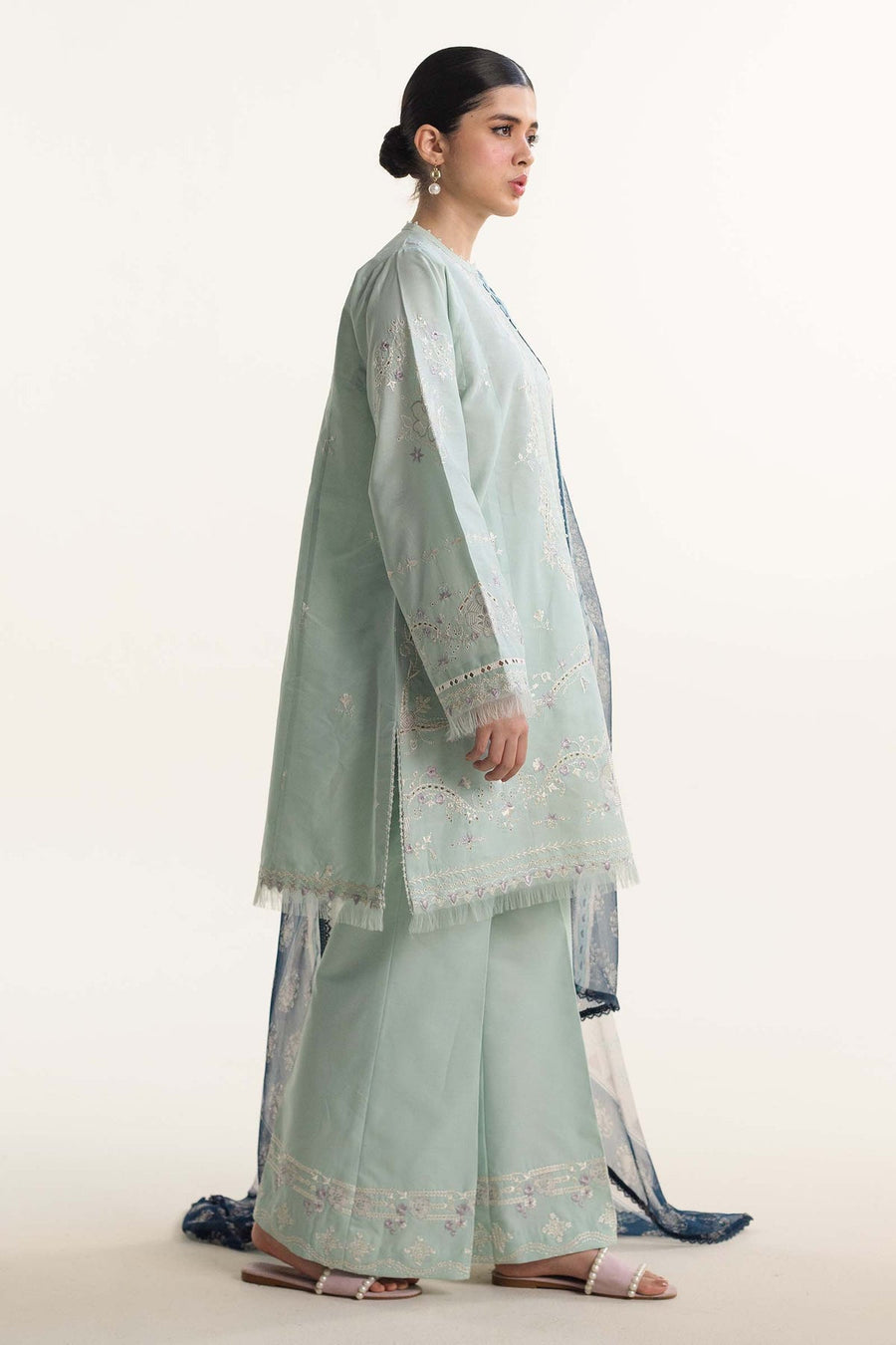 Coco by Zara Shahjahan Embroidered Lawn Unstitched 3Pc Suit D-08A MIRA