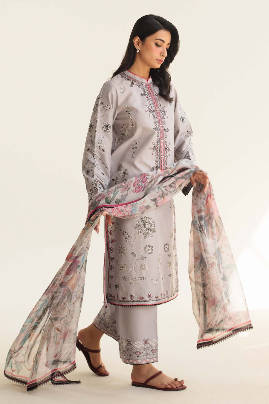 Coco by Zara Shahjahan Embroidered Lawn Unstitched 3Pc Suit D-09B ZAIRA