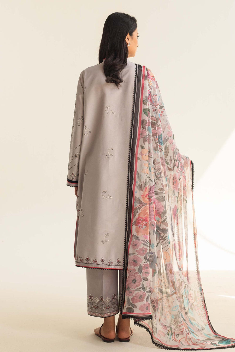 Coco by Zara Shahjahan Embroidered Lawn Unstitched 3Pc Suit D-09B ZAIRA