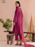 Zarif Eid ul Adha Unstitched Embroidered Lawn 3Pc Suit ZEA-02 FUCHSIA