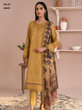 Zarif Eid ul Adha Unstitched Embroidered Lawn 3Pc Suit ZEA-03 HONEY