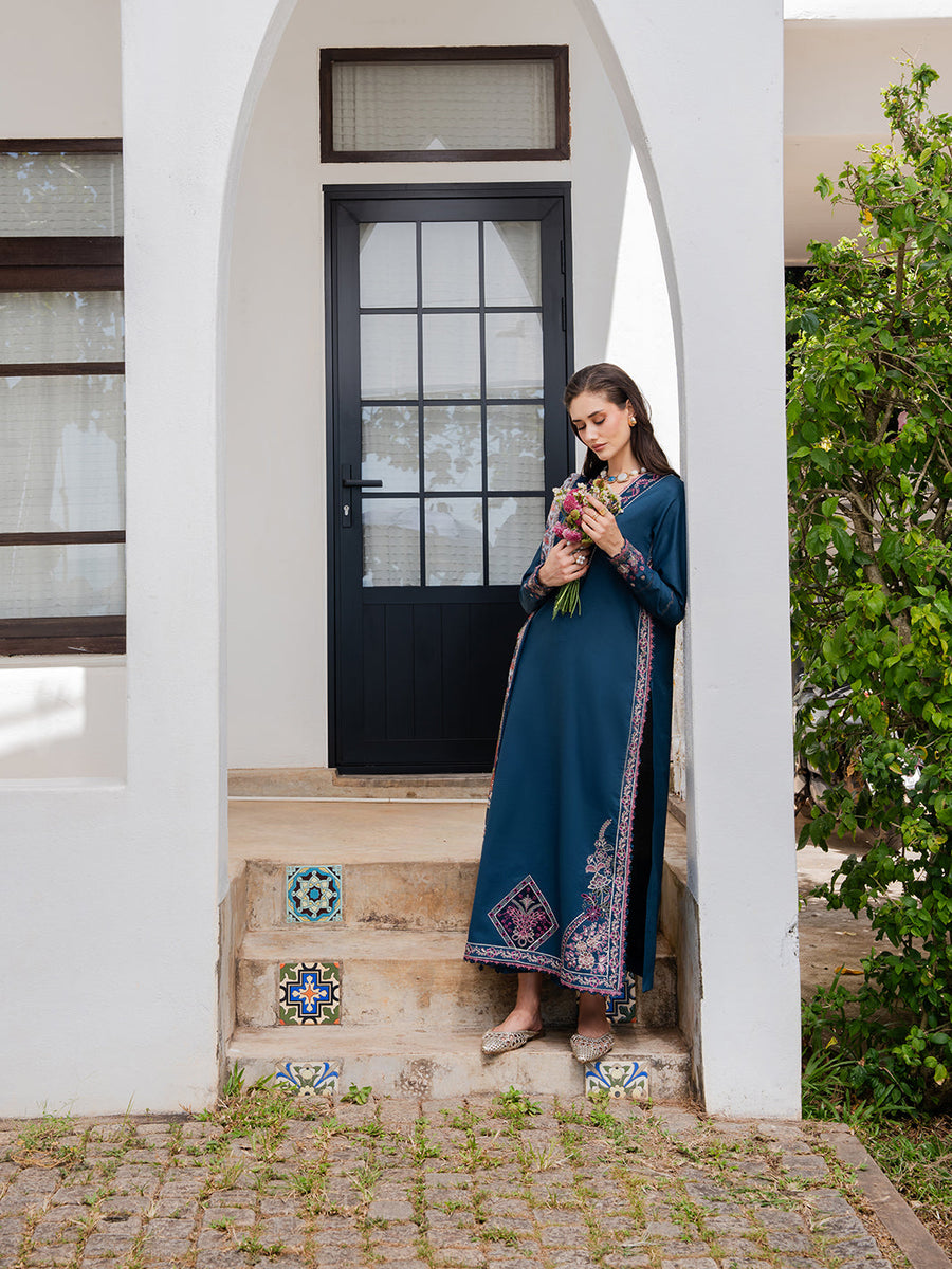Dareen by IZEL Embroidered Luxury Lawn Unstitched 3Pc Suit - Zeenat
