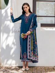 Dareen by IZEL Embroidered Luxury Lawn Unstitched 3Pc Suit - Zeenat