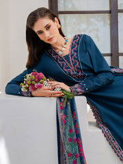 Dareen by IZEL Embroidered Luxury Lawn Unstitched 3Pc Suit - Zeenat