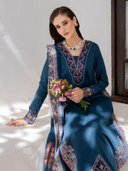Dareen by IZEL Embroidered Luxury Lawn Unstitched 3Pc Suit - Zeenat