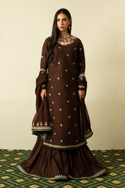 Zara Shahjahan Embroidered Lawn Unstitched 3 Piece Suit ZEL23-D04