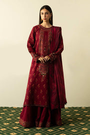 Zara Shahjahan Embroidered Lawn Unstitched 3 Piece Suit ZEL23-D06