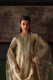 Emaan Adeel Verve Embroidered Raw Silk Unstitched 3Pc Suit - ZELIE