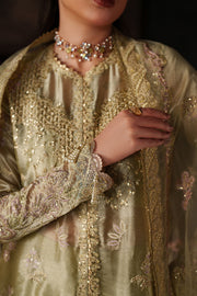 Emaan Adeel Verve Embroidered Raw Silk Unstitched 3Pc Suit - ZELIE