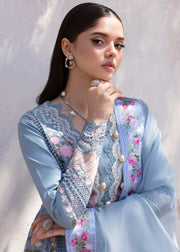 Saira Shakira Bloom Unstitched Lawn 3Pc Suit SS-25-01B ZERENE