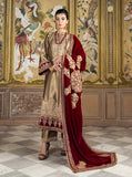 Zainab Chottani Embroidered Brocade Unstitched 3Pc Suit D-02 ZERLIN