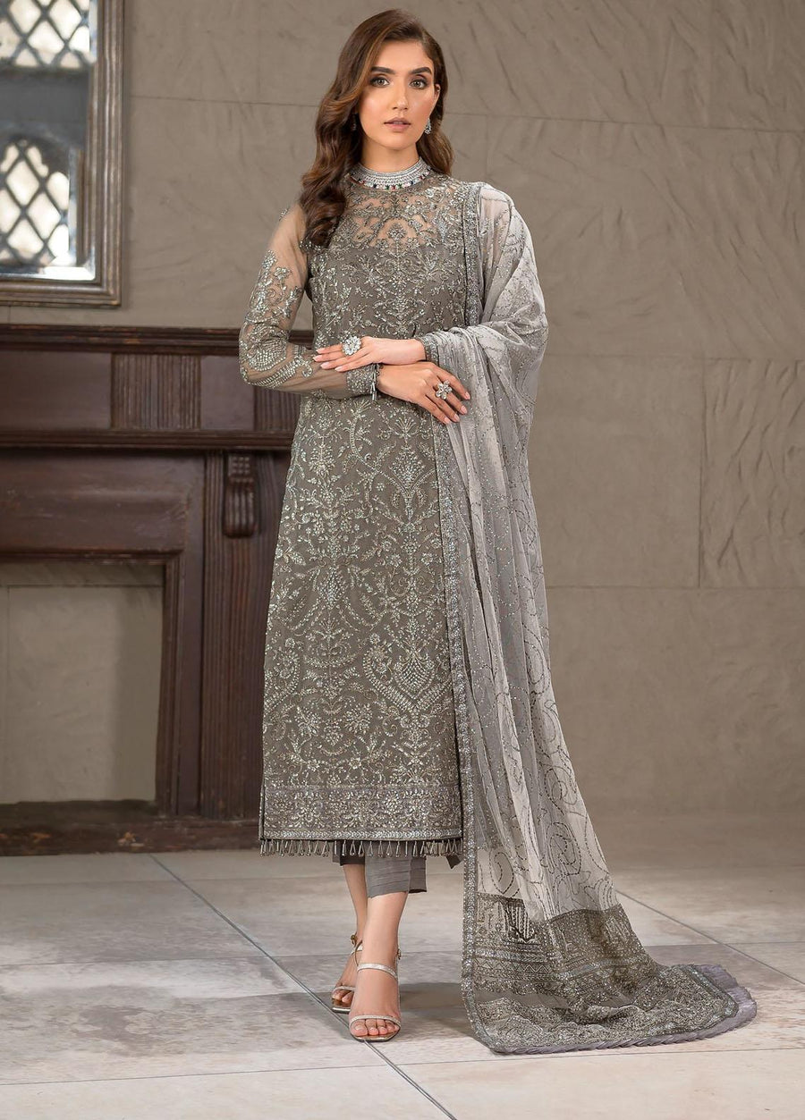 Zarif Falak Luxury Embroidered Net Unstitched 3Pc Suit ZF-06 Isabelle