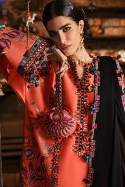 ZAHA Festive Embroidered Lawn Unstitched 3Pc Suit ZF-25-06 RANGREZ