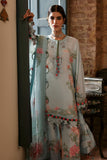 ZAHA Festive Embroidered Lawn Unstitched 3Pc Suit ZF-25-09 KHUSBU