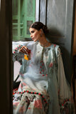 ZAHA Festive Embroidered Lawn Unstitched 3Pc Suit ZF-25-09 KHUSBU