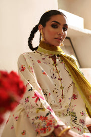 ZAHA Festive Embroidered Lawn Unstitched 3Pc Suit ZF-25-10 CHANDNI