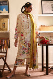 ZAHA Festive Embroidered Lawn Unstitched 3Pc Suit ZF-25-10 CHANDNI