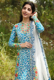 ZAHA by Khadijah Shah Festive Lawn Unstitched 3Pc Suit ZF23-08 SELIN