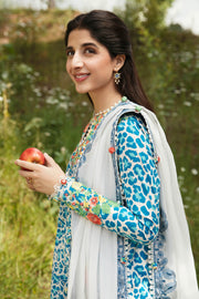 ZAHA by Khadijah Shah Festive Lawn Unstitched 3Pc Suit ZF23-08 SELIN