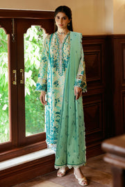ZAHA by Khadijah Shah Festive Lawn Unstitched 3Pc Suit ZF23-09 SENA