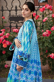 ZAHA by Khadijah Shah Festive Lawn Unstitched 3Pc Suit ZF23-10 AYSEL