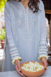 ZAHA Festive Embroidered Lawn Unstitched 3Pc Suit ZF24-01 MIRA