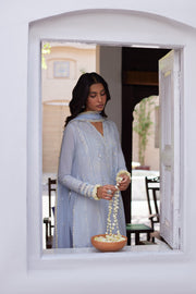 ZAHA Festive Embroidered Lawn Unstitched 3Pc Suit ZF24-01 MIRA