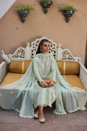 ZAHA Festive Embroidered Lawn Unstitched 3Pc Suit ZF24-02 AIRA
