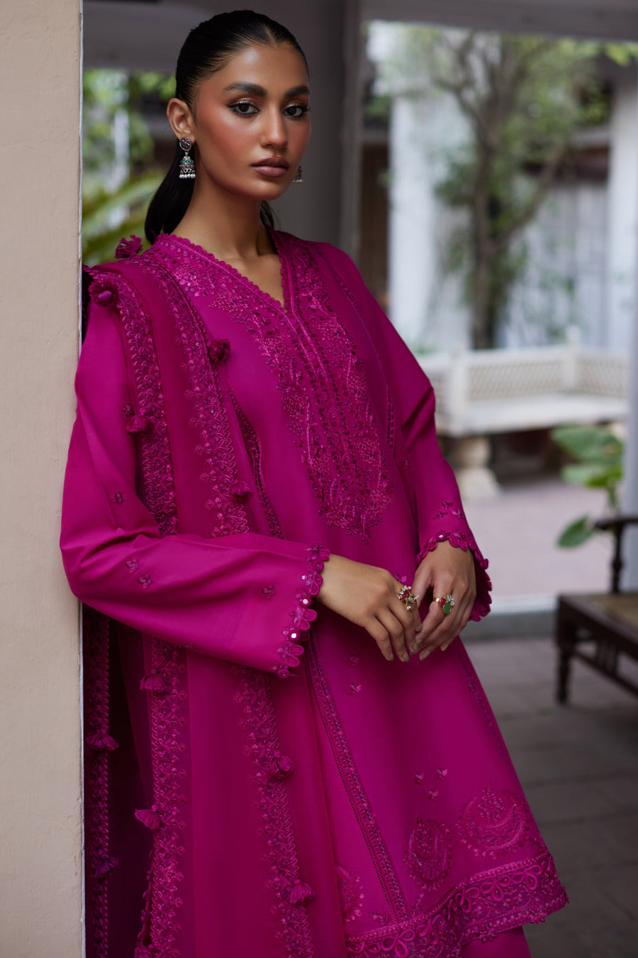 ZAHA Festive Embroidered Lawn Unstitched 3Pc Suit ZF24-03 NIAMH