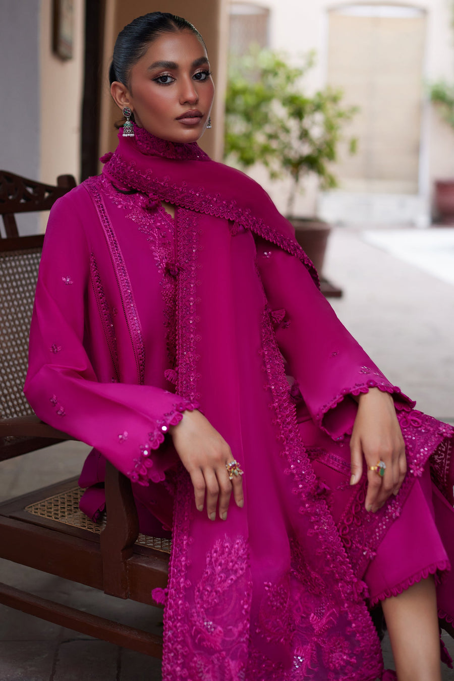 ZAHA Festive Embroidered Lawn Unstitched 3Pc Suit ZF24-03 NIAMH