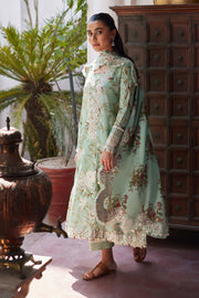 ZAHA Festive Embroidered Lawn Unstitched 3Pc Suit ZF24-04 MEHR