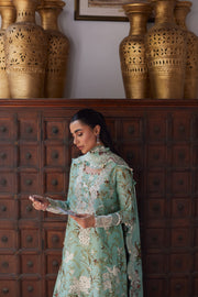 ZAHA Festive Embroidered Lawn Unstitched 3Pc Suit ZF24-04 MEHR