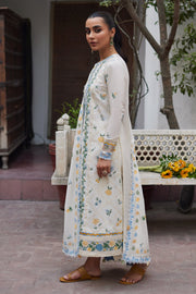 ZAHA Festive Embroidered Lawn Unstitched 3Pc Suit ZF24-08 LEYA