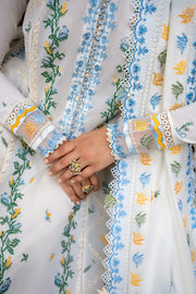 ZAHA Festive Embroidered Lawn Unstitched 3Pc Suit ZF24-08 LEYA