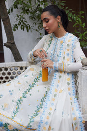 ZAHA Festive Embroidered Lawn Unstitched 3Pc Suit ZF24-08 LEYA