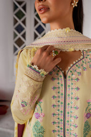 ZAHA Festive Embroidered Lawn Unstitched 3Pc Suit ZF24-09 LANA