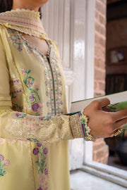 ZAHA Festive Embroidered Lawn Unstitched 3Pc Suit ZF24-09 LANA