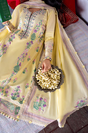 ZAHA Festive Embroidered Lawn Unstitched 3Pc Suit ZF24-09 LANA