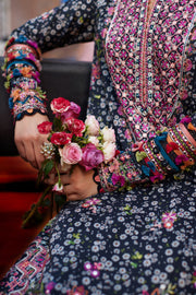 ZAHA Festive Embroidered Lawn Unstitched 3Pc Suit ZF24-10 NIHAN
