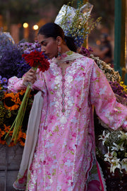 Wildflower by ZAHA Embroidered Lawn Unstitched 3Pc Suit ZF26-03 PEONY REVERIE