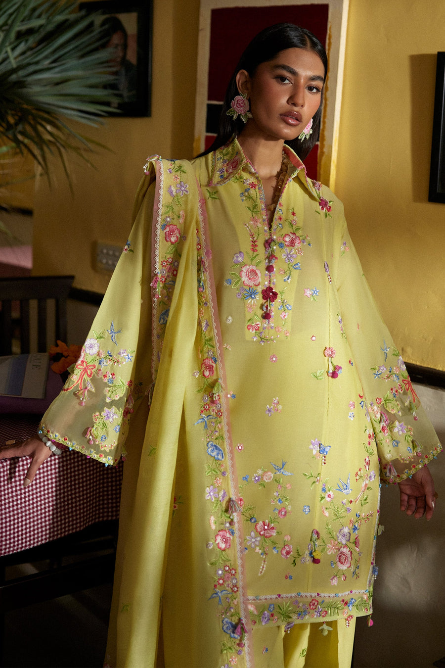 Wildflower by ZAHA Embroidered Lawn Unstitched 3Pc Suit ZF26-08 QUEEN OF THE ANDES