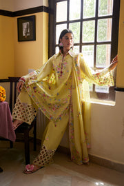 Wildflower by ZAHA Embroidered Lawn Unstitched 3Pc Suit ZF26-08 QUEEN OF THE ANDES